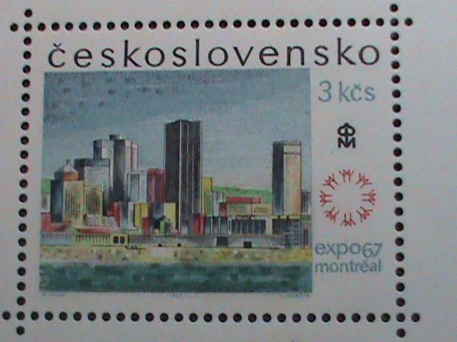 ​CZECHOSLOVAKIA -1967 SC#1466 -EXPO'67 OF MONTREAL-CANADA  -MNH-S/S SHEET VF