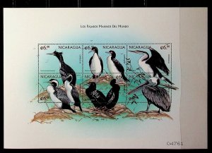 NICARAGUA Sc 2274 NH MINISHEET OF 1999 - BIRDS - (CT5)