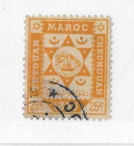 French Morocco Sc #9L4  25c orange used VF