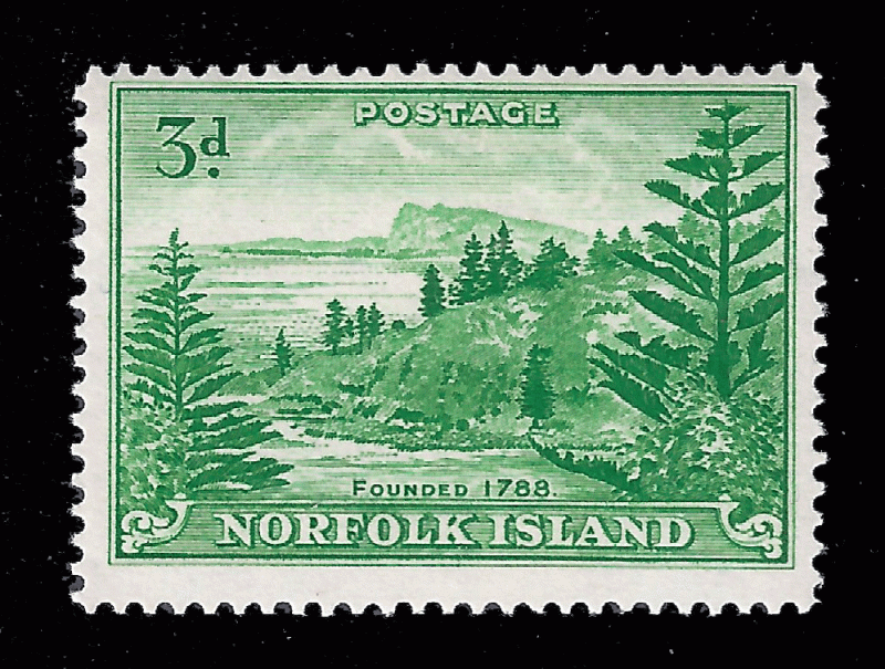 Norfolk Islands 1959 MH Sc 23 Ball Bay