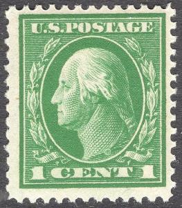 #405 F-VF MNH OG PERF 12 WASHINGTON FLAT PLATE PRINTING (REM #405-03)