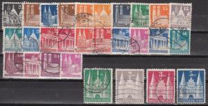 Germany Scott 634-61 Used (few short perfs) - Catalog Value $54.35