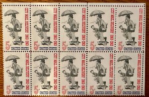 US # 1238 City Mail Delivery block of 10 5c 1963 Mint NH