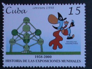 ​CUBA -1998-SC#3940 EXPO 2000 HANOVER-BRUSSELS MNH-VF- WE SHIP TO WORLD WIDE