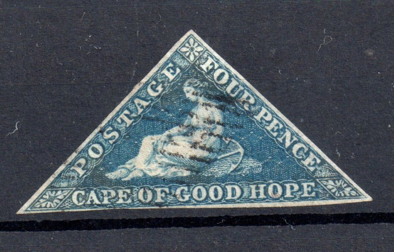 Cape of Good Hope 4d blue Triangle good used three margins WS19085