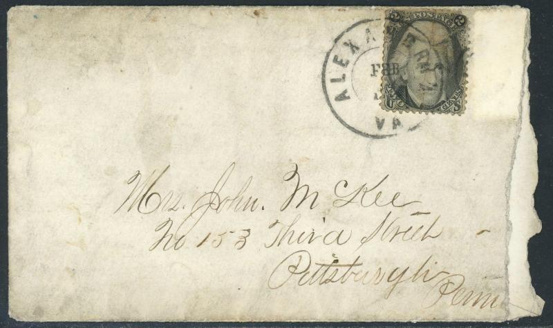 Cover - Sc# 73 Black Jack - Alexandria Va to Pittsburgh Pa  S1821