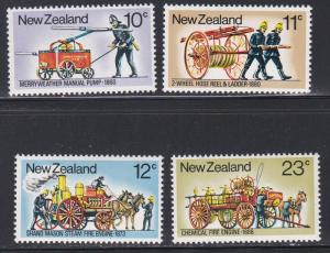 New Zealand # 635-638,  Fire Fighting Equipment,  NH, 1/2 Cat.