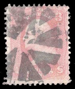 MOMEN: US STAMPS #64 PINK USED LOT #78271*