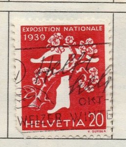 Switzerland Helvetia 1937-46 Early Issue Fine Used 20c. NW-168729