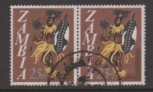 Zambia 1968 Sc#47 Used Pair