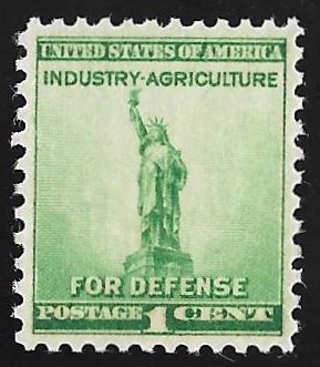 899 1 cent Defense Precancel Stamp mint OG NH EGRADED XF 90 XXF