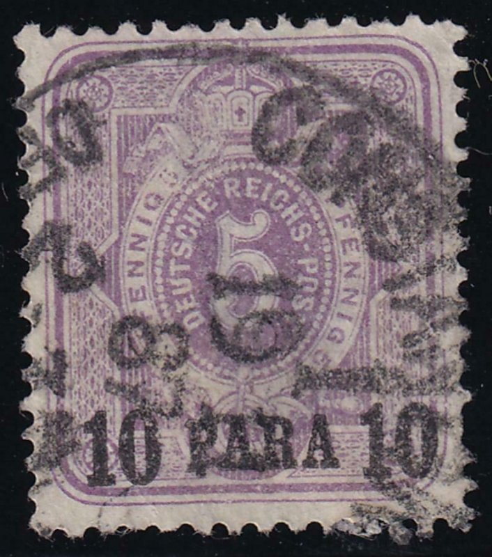 German Offices in Turkey 1884 SC 1 Used