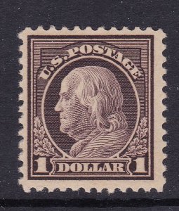 US Scott 518 1917 $1 Franklin perf 11, F/VFMNH