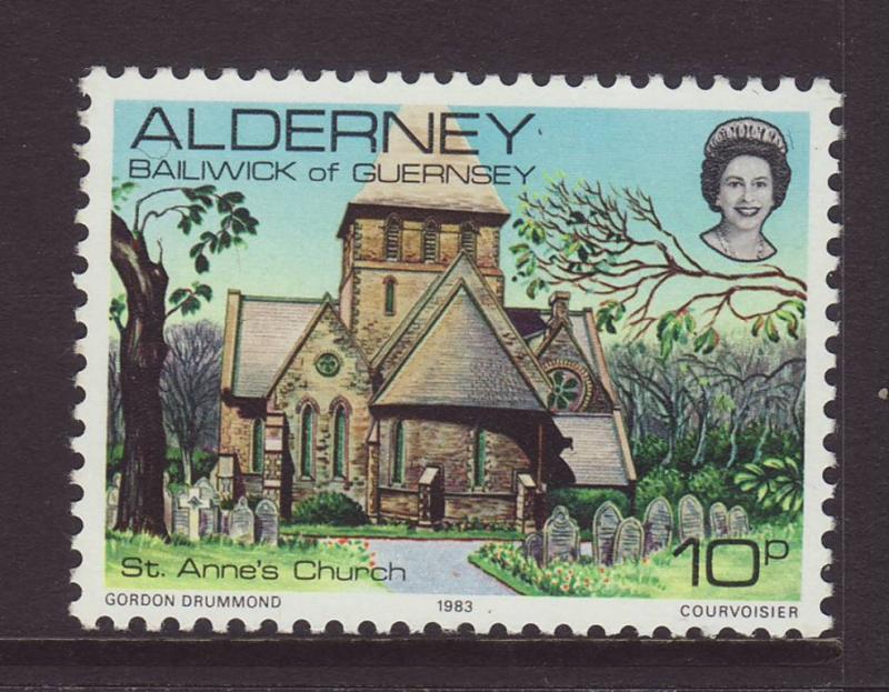 1983 Alderney 10p U/M SGA4