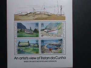 TRISTAN DA CUNHA STAMP:1970   ARTIST'S VIEW BY ROLAND SVENSSON MNH S/S SHEET