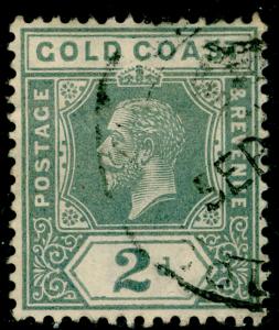 GOLD COAST SG74, 2d grey, FINE USED.