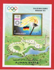 Ajman  1972  MNH OG  Olympic  souvenir sheet Free S/H