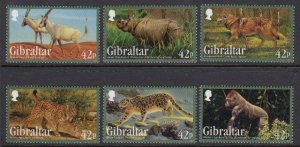 Gibraltar 1353-8 Endangered Animals mnh