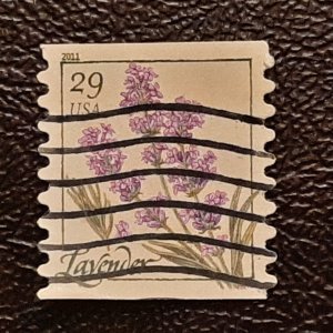 US Scott # 4514; used 29c Lavender from 2011; VF centering; off paper