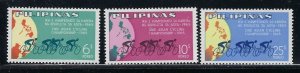 Philippines 939-41 MNH 1965 Cycling (fe5707)