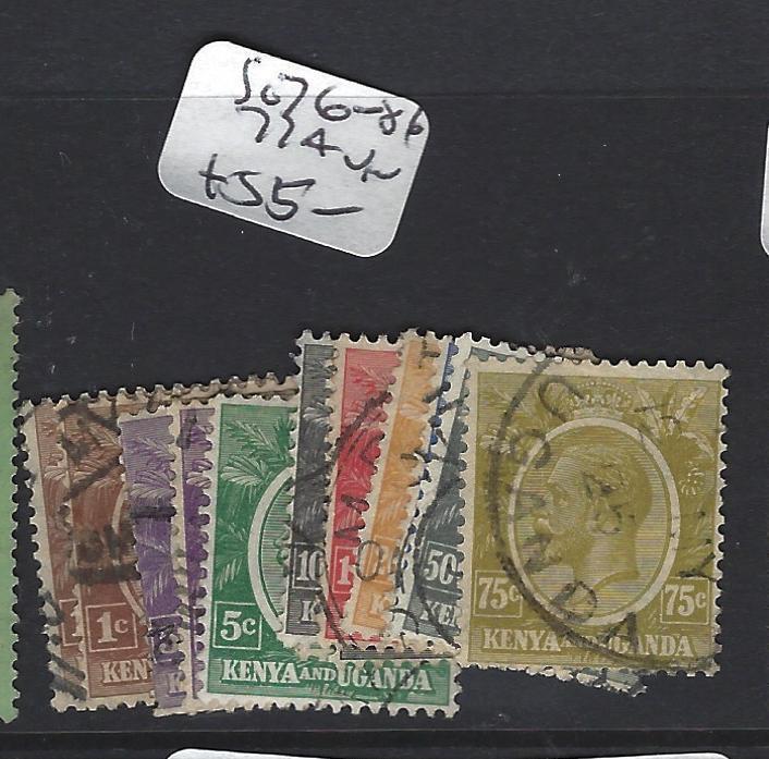 KENYA  AND UGANDA (P0909B) KGV  SG76-86 77A  VFU