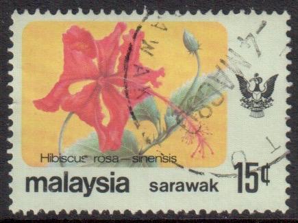 Sarawak Scott 252, 1979 Flowers 15c used