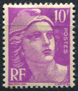 France Sc#600 MH/Unused, 10f brt vio, Marianne (1948)