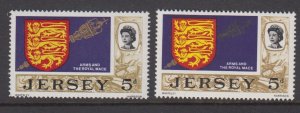 Jersey 1969 5d Definitive Gold Mace 'Dry Print'