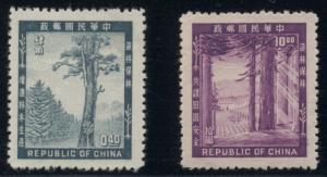 CHINA #1096-7, Complete set of 2, unused no gum as issued, VF, Scott $143.50