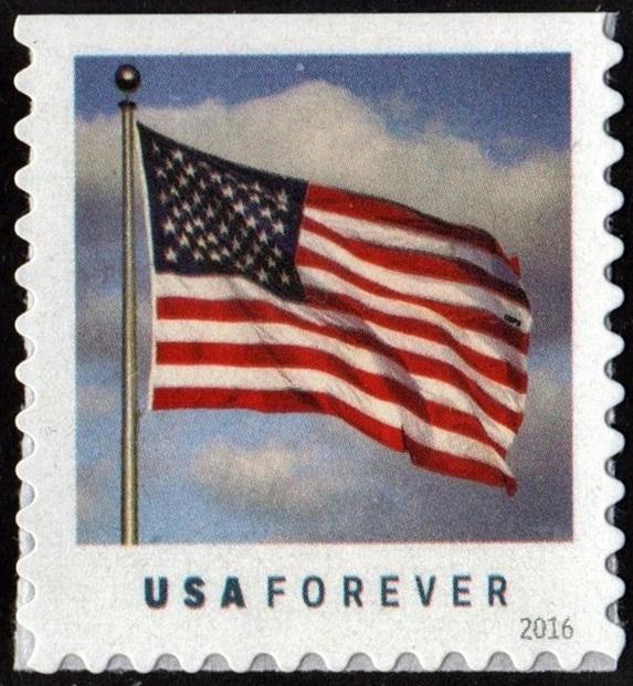 SC#5055 (49¢) U.S. Flag Booklet Stamp: APU (2016) SA