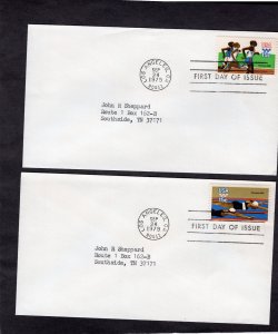 1791-1794 Summer Olympics, set/4 FDC no cachet addressed