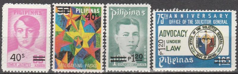 Philippine Is #1514-5, 1518-9  MNH  CV $7.25 (A7112)