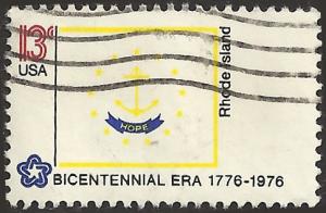 # 1645 USED STATE FLAG RHODE ISLAND