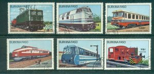 Burkina Faso 1985 Trains CTO lot51954