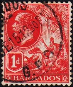 Barbados. 1912 1d S.G.172 Fine Used