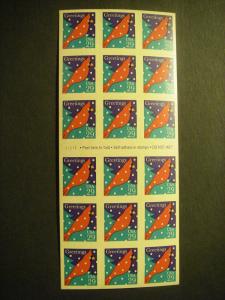 Scott 2874a, 29c Christmas Cardinal, Pane of 18, #V1111, MNH Booklet Beauty