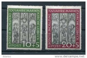 Germany 1951 Sc B316-7 Mi 139-0 MH CV 85 euro (2)