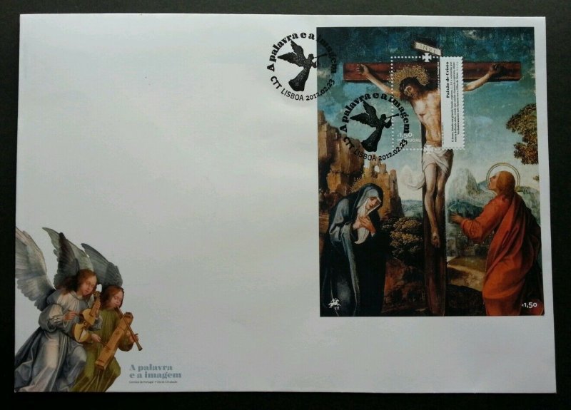 Portugal The Word & The Image 2012 Jesus Angel Christian Religion Painting (FDC)