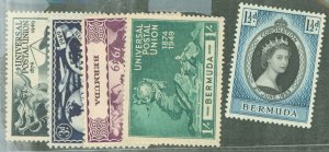 Bermuda #138-142  Single (Complete Set)