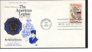 US FDC 1369, American Legion , Cat  $1.00   ....   7503502