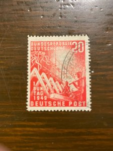 Germany SC 666 Used 20pf Reconstruction (1) XF/Superb