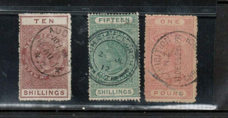 New Zealand #AR42 - #AR44 Used Fine Rare Trio