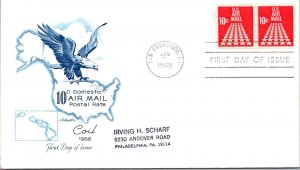 FDC 1968 SC #C73 Artmaster Cachet - San Francisco, CA - Pair - F78257