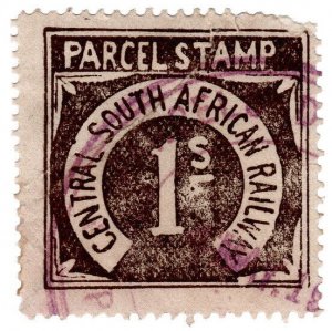 (I.B) Transvaal Railways : CSAR Parcel Stamp 1/-