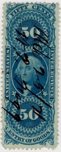 Scott R55c George Washington, Entry of Goods Stamp - Used