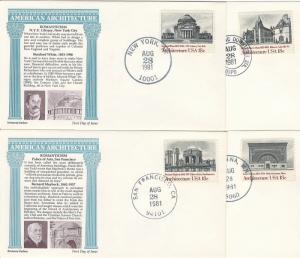 1928-1931: Set of Four, American Architecture, Aristocrat