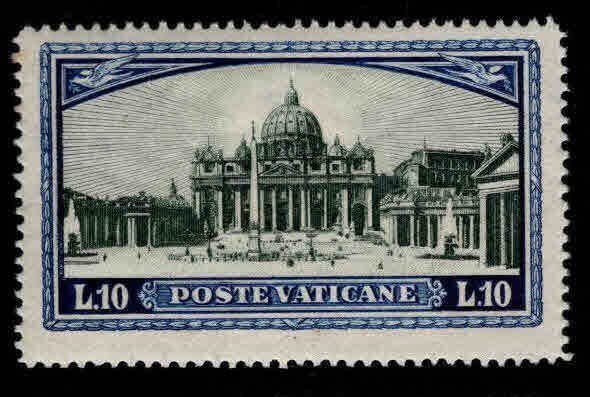 Vatican Scott 33 MH* 1933 St Peter's Basilica stamp