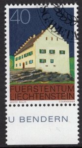 Liechtenstein   #641   cancelled  1978  buildings  40rp