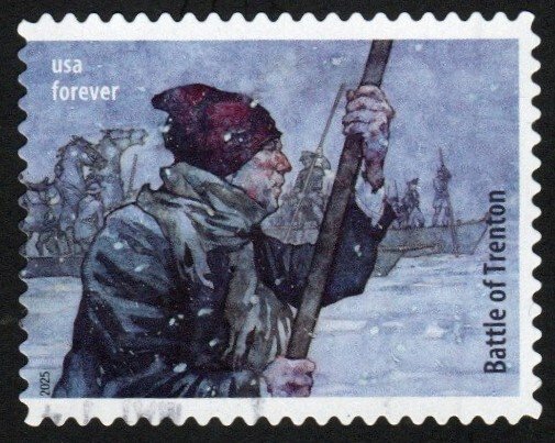 New2025 - (73c) - Battlefields Trenton #3 Used single off paper
