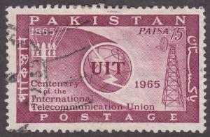 Pakistan 214 ITU Emblem 1965